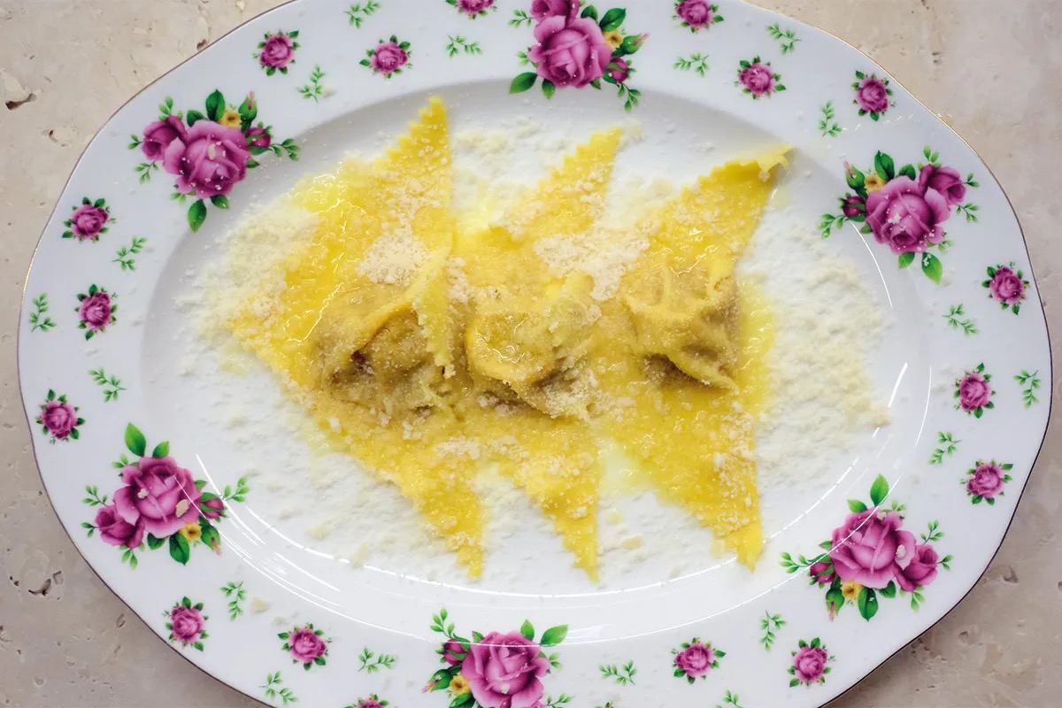  Tortelli di zucca, amaretti e Parmigiano Reggiano di Matteo Ugolotti