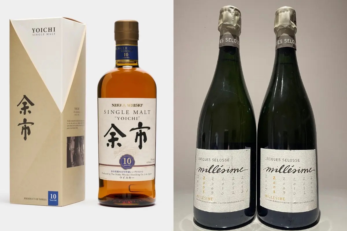 Collezionismo, all'asta il whisky Nikka Yoichi e lo Champagne Jacques Selosse