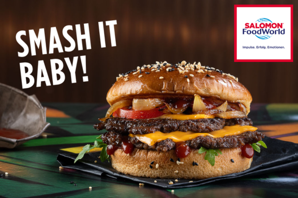 Scopri ora il nuovo Smash Burger di SALOMON FoodWorld®!